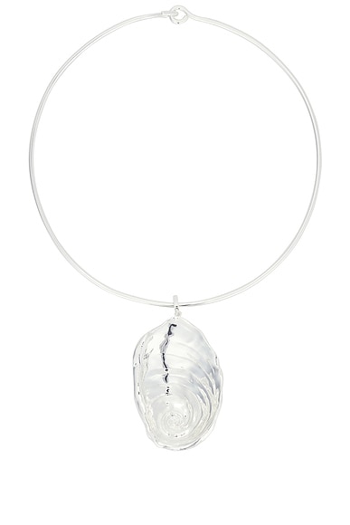 Eliou Fossil Necklace in Silver Plated