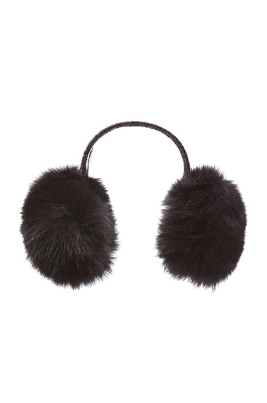 Eugenia Kim Janine Earmuffs in Black | FWRD display picture 1