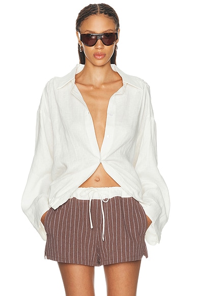 ELCE Maris Button Up Shirt in Salt