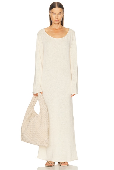 The Elder Statesman Nora Lite Oversized Dress in Natural
