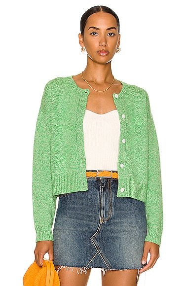 Cashmere Plaited Crew Cardigan