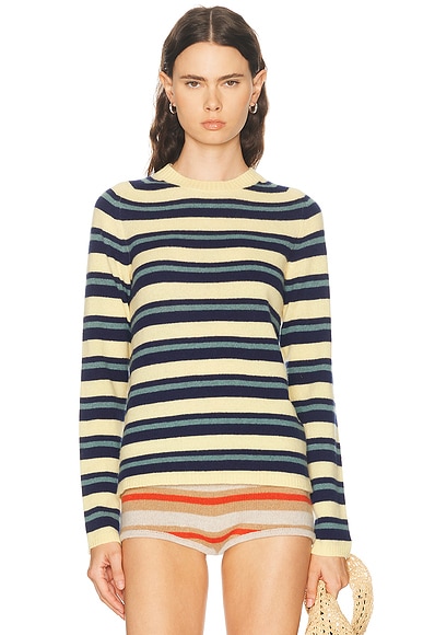 Laurel Stripe Crew Sweater