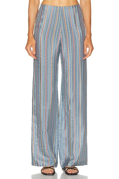 Striped Zip Pant