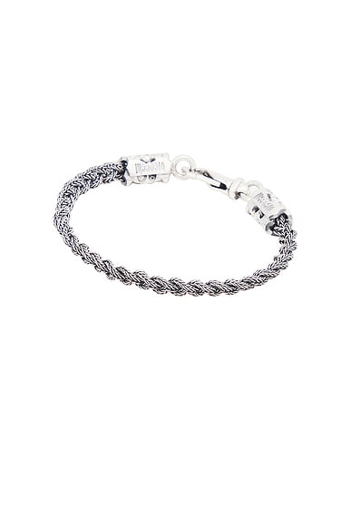 ブレスレット emanuele bicocchi BRAIDED NEW LOGO MEDIUM BRACELET Medium Braided Bracelet