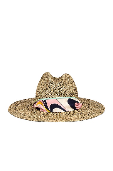 Emilio Pucci Onde Beach Hat in Neutral