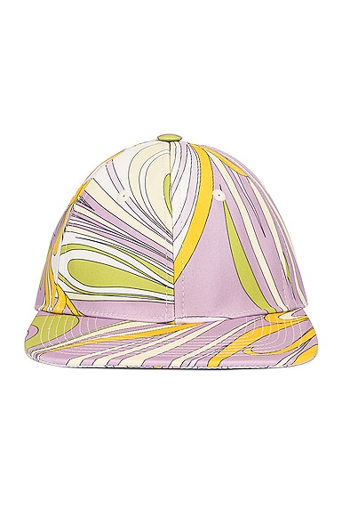 Emilio Pucci Onde Baseball Hat in Lavender