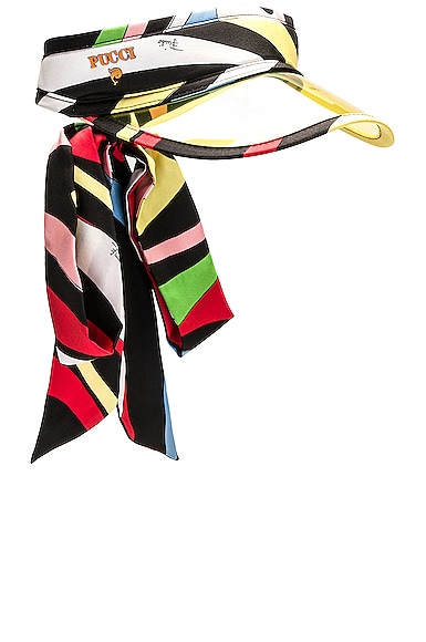 Printed Silk Twill Visor in Multicoloured - Pucci