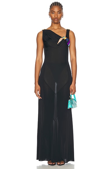 Emilio Pucci Sleeveless Gown in Nero