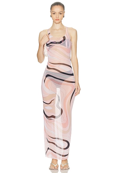 Emilio Pucci Maxi Dress in Nude
