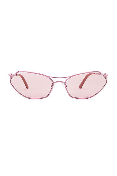 Emilio Pucci Oval Sunglasses in Pink