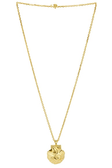 Emilio Pucci Shell Necklace in Oro Lucido & Satinat