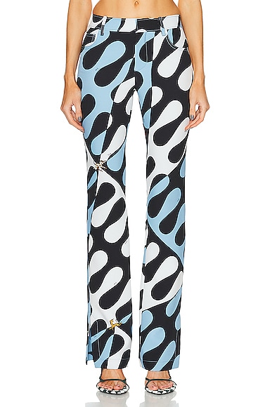 Crepe Couture Trousers in Blue