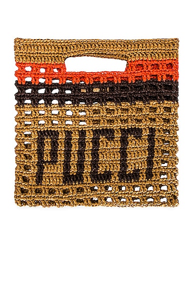 【新品未使用】EMILIO PUCCI 2way bag コーデュロイ 収納袋付 Pucci Crochet Tote Bag in Naturale | FWRD
