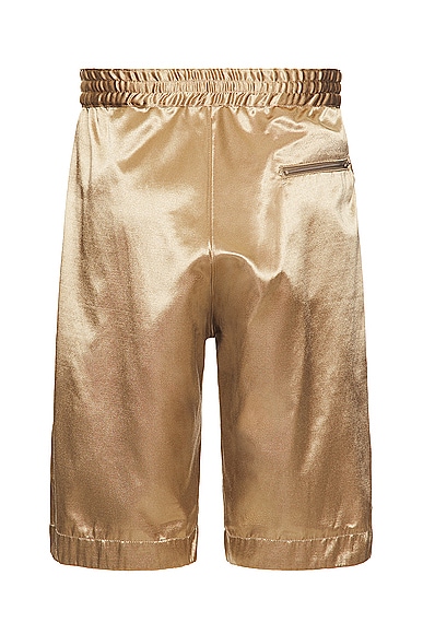 Shop Engineered Garments Bb Short In Gold