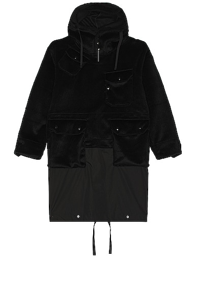 Engineered Garments Over Parka In Black
