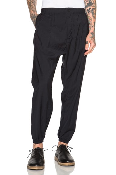 Engineered Garments Balloon Pants in Navy Tropical Wool | FWRD