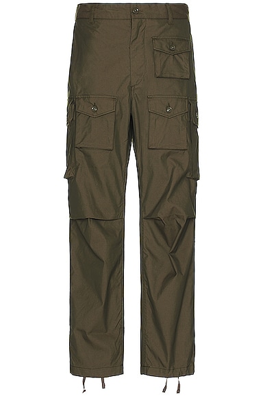 Shop Engineered Garments Fa Pant In Olive