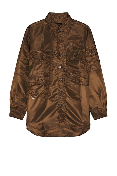 Engineered Garments Trail Shirt In Brown