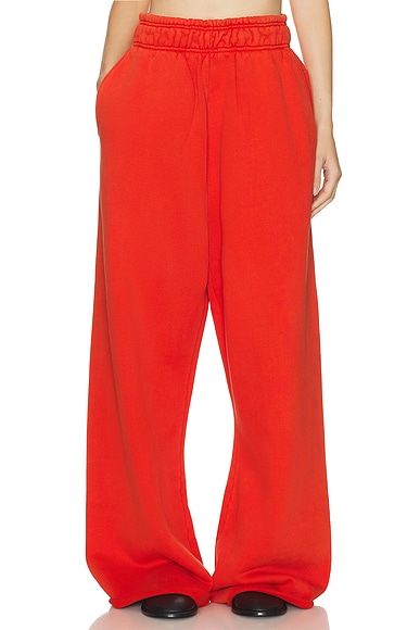 Entire Studios Full Sweatpant in Cherry