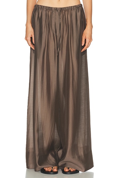 Entire Studios Vento Wide Leg Pant in Mocha
