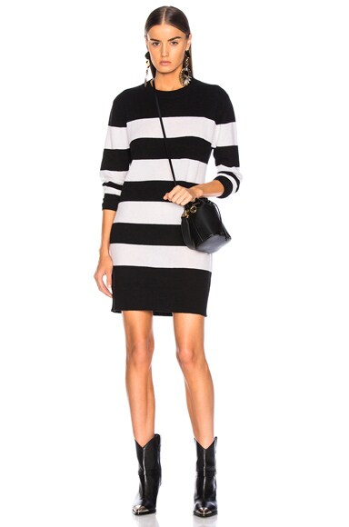 Cashmere Stripe Mini Dress