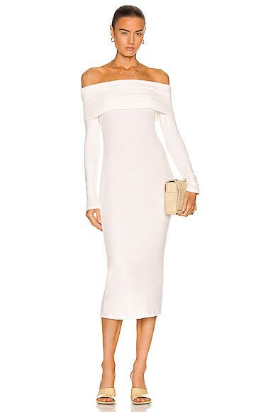 Off the hot sale shoulder winter dress