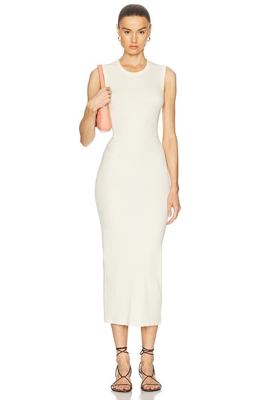 WARDROBE.NYC Cap Sleeve Maxi Dress in White | FWRD