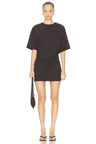 Short Sleeve Supima Curve Mini Dress