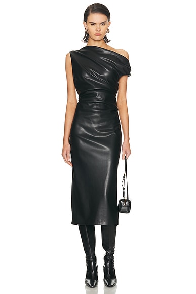 Leather Sculpted Dress