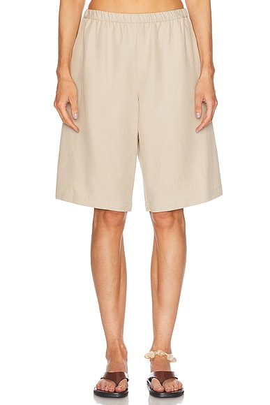 Enza Costa Twill Everywhere Short in Stone