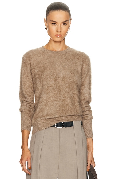 Longhair Cashmere Easy Crewneck Sweater