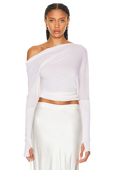 Lace outlet shoulder sweater