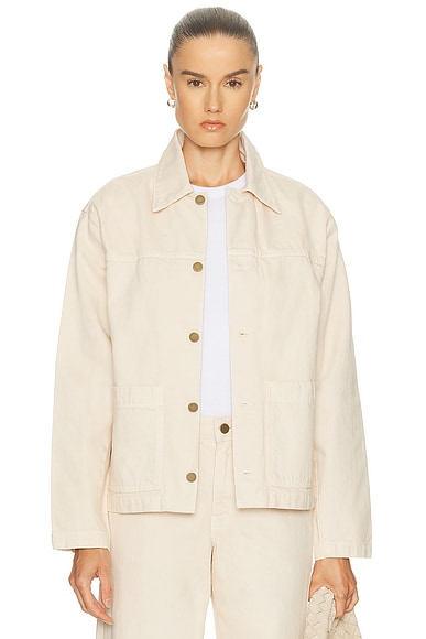 Enza Costa Field Jacket in Beige