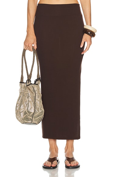 Silk Rib Essential Skirt
