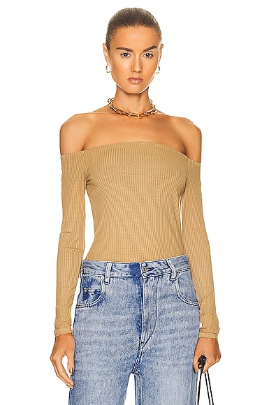 A Coste Off Shoulder Long Sleeve Top