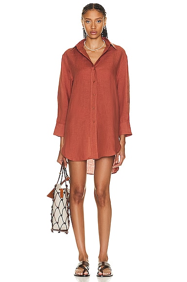 Mignonette Button Up Shirt Dress