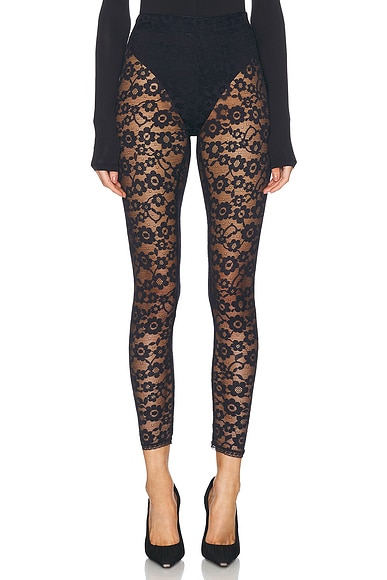 Versace lace tights top