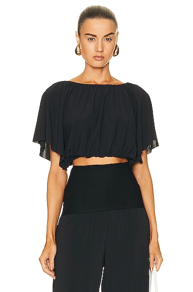 Eres Solal Of-shoulder Blouse In Noir