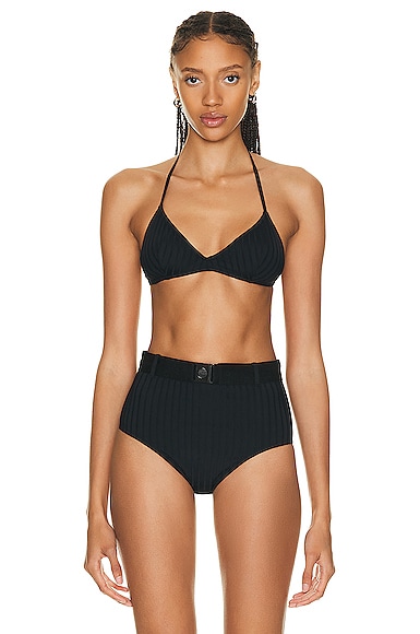 Shop Eres Curacao Bikini Top In Noir