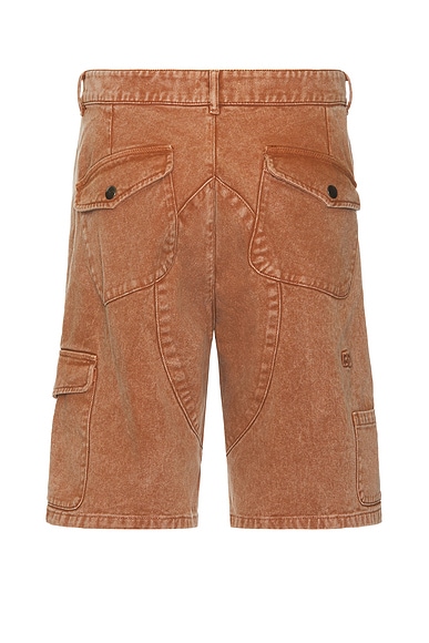 Shop Erl Cargo Shorts Woven In Brown