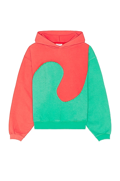 ERL Swirl Hoodie in Red