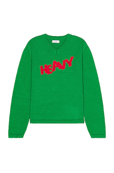 ERL Unisex Logo Sweater Knit in Green