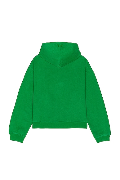 Shop Erl Mens Printed Hoodie Knit In Green