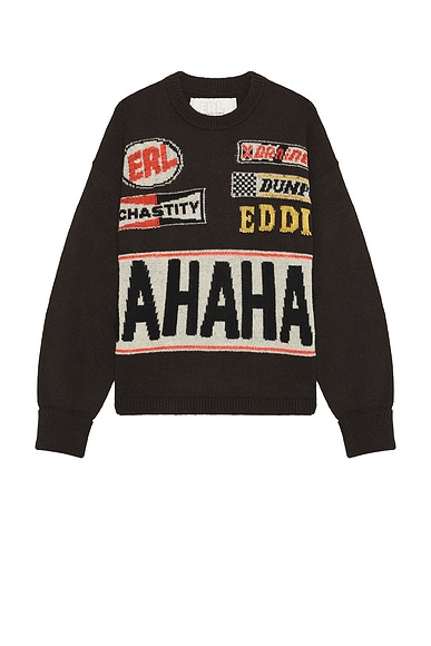 Unisex Hahahah Wool Mohair Sweater Knit