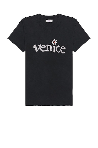 Unisex Venice Tshirt Knit in Black