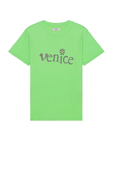 ERL Unisex Venice Tshirt Knit in Green