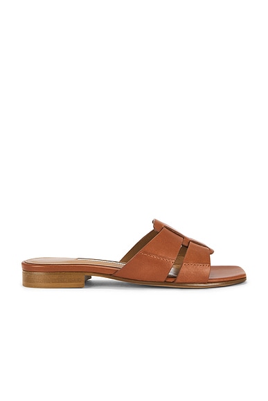 Emme Parsons Leo Sandal in Luggage Calf