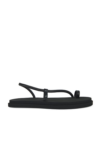 Emme Parsons Bari Pool Slide in Black Nappa