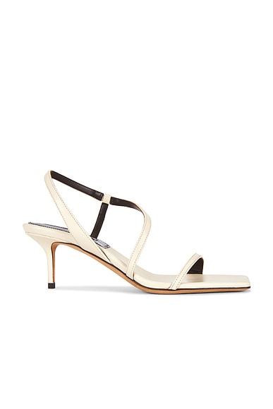 Emme Parsons Delicat Nappa Sandal in Cream Nappa