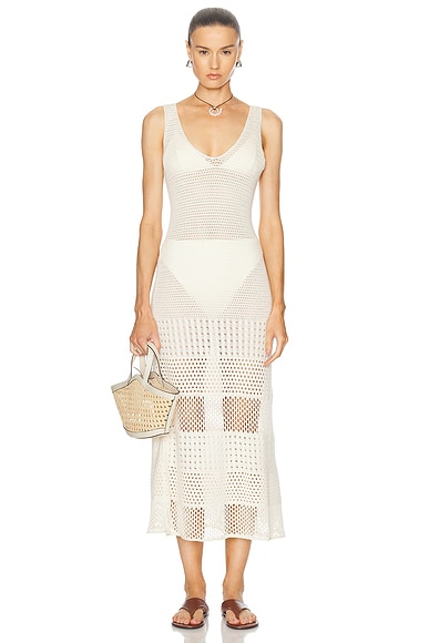 ESCVDO Ensenada Maxi Dress in Ivory